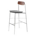 New design minimalist wooden sia bar stool